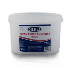 Sal natural en escamas cubo 1.500 gr