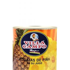 Piña en su jugo 8 rodajas lata 1 kg