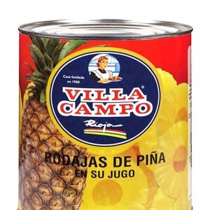 Piña en su jugo radajas 3 kg lata