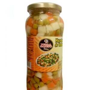 Macedonia de verduras tarro cristal