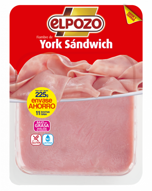 York sandwich 225 g Elpozo