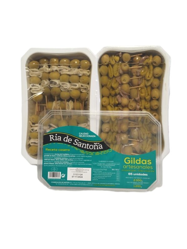 Gildas artesanas anchoa tarrina 2 kg 65 uni.