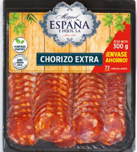 Barqueta de chorizo extra 300 gr